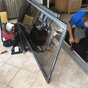 sliding glass door frame repair Holiday